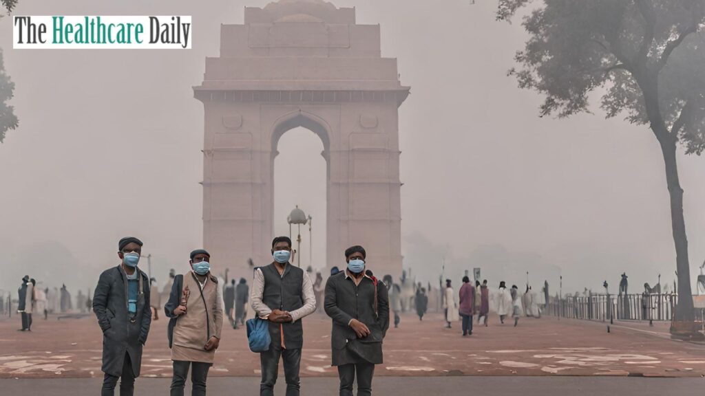 AQI-Challenges-Persist-in-Delhi-Despite-Slight-Improvements-thehealthcaredaily